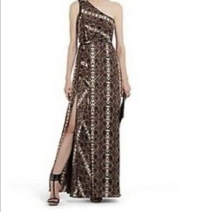 BCBGMAXAZRIA animal print maxi dress